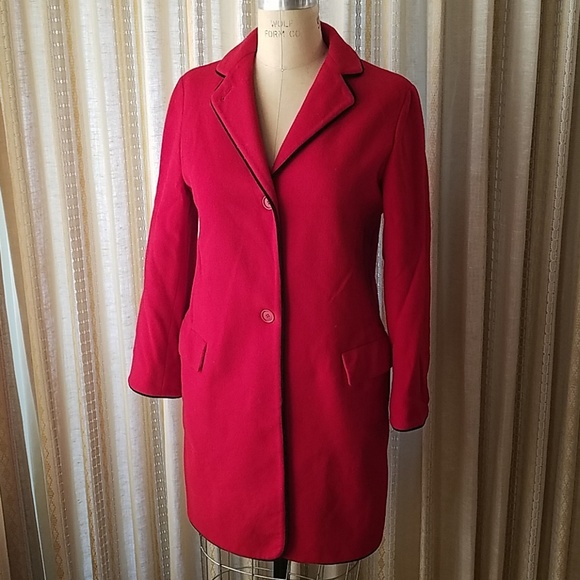 Barneys New York | Jackets & Coats | Barneys New York Red Wool